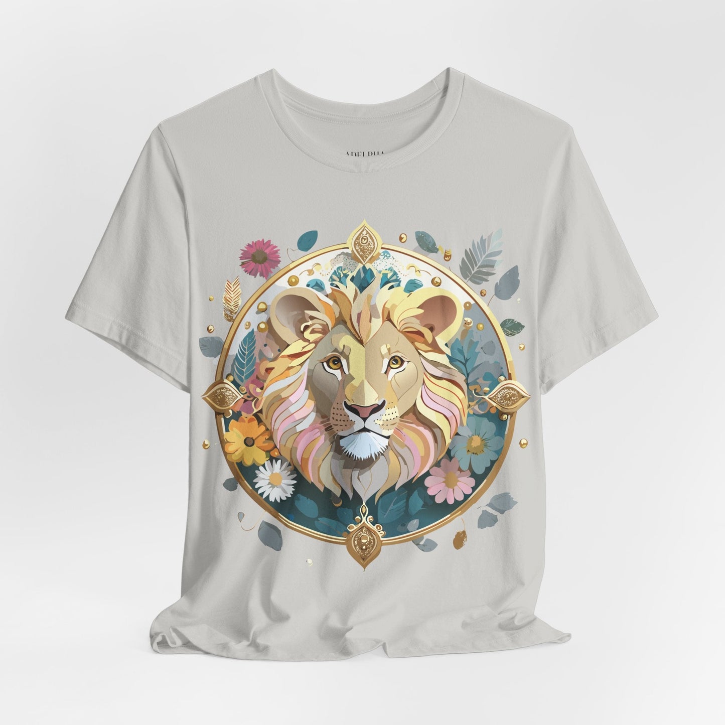 Medallion Graphic Unisex 100 Cotton Vintage Animal Medal Artwork Tee 64