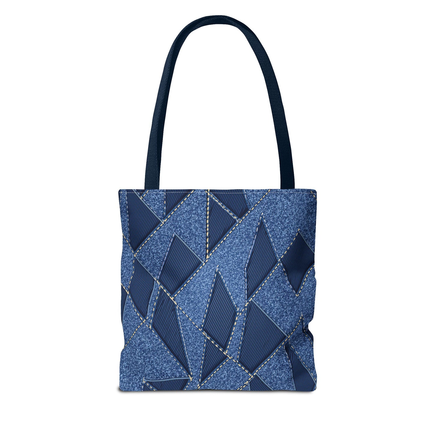Denim Fabric Imitation Print Unisex Canvas Bag Poly Spun 3 Sizes Tote Bag 103