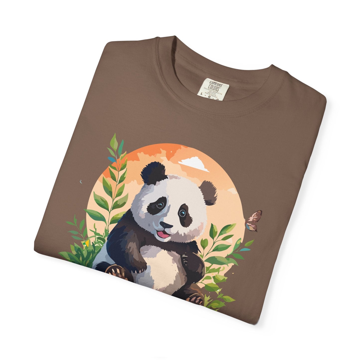 Panda Portrait Graphic T-Shirt Unisex Cotton Floral Animal Art Tee pp4