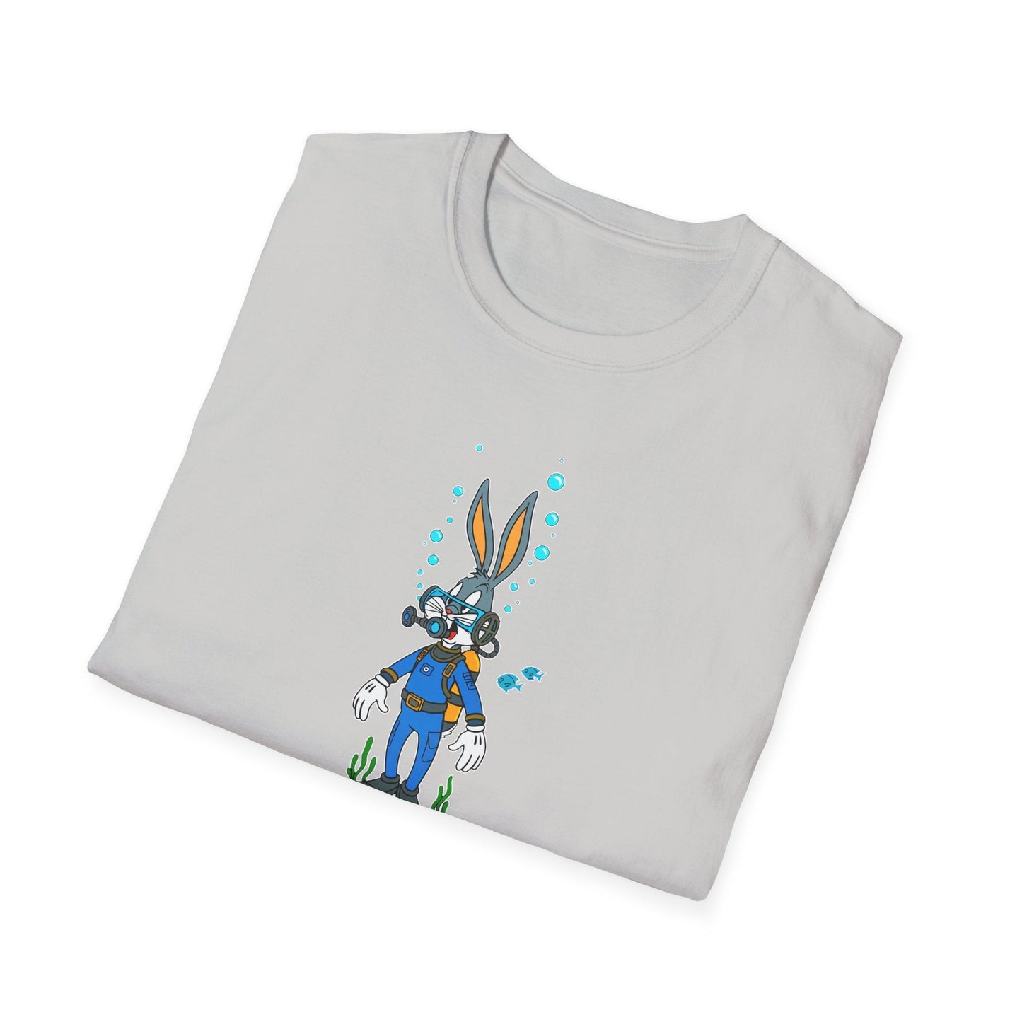Cartoon Bunny Graphic Unisex Cotton Animal Animation Artwork Design Tee 20