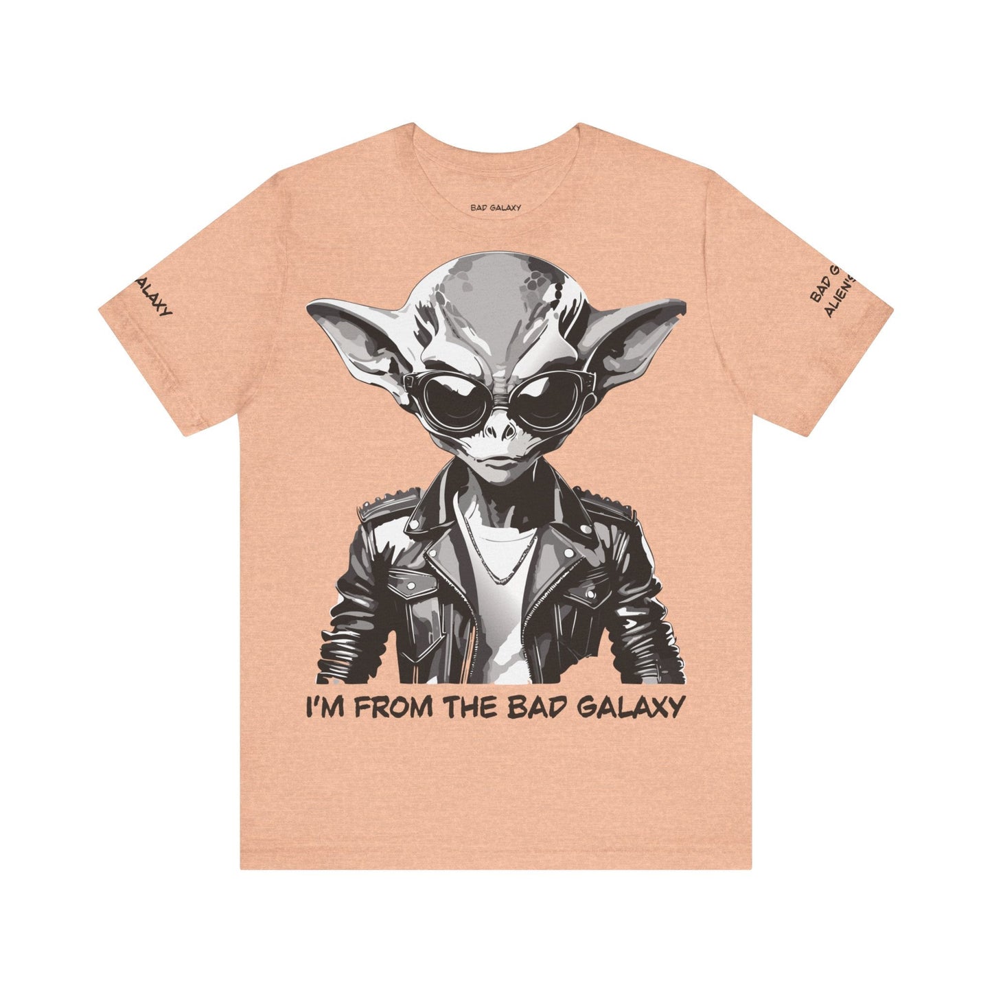 Alien Tee Shirt From Bad Galaxy Made To Order 100 Percent Cotton Eco Friendly Inks USA Designed