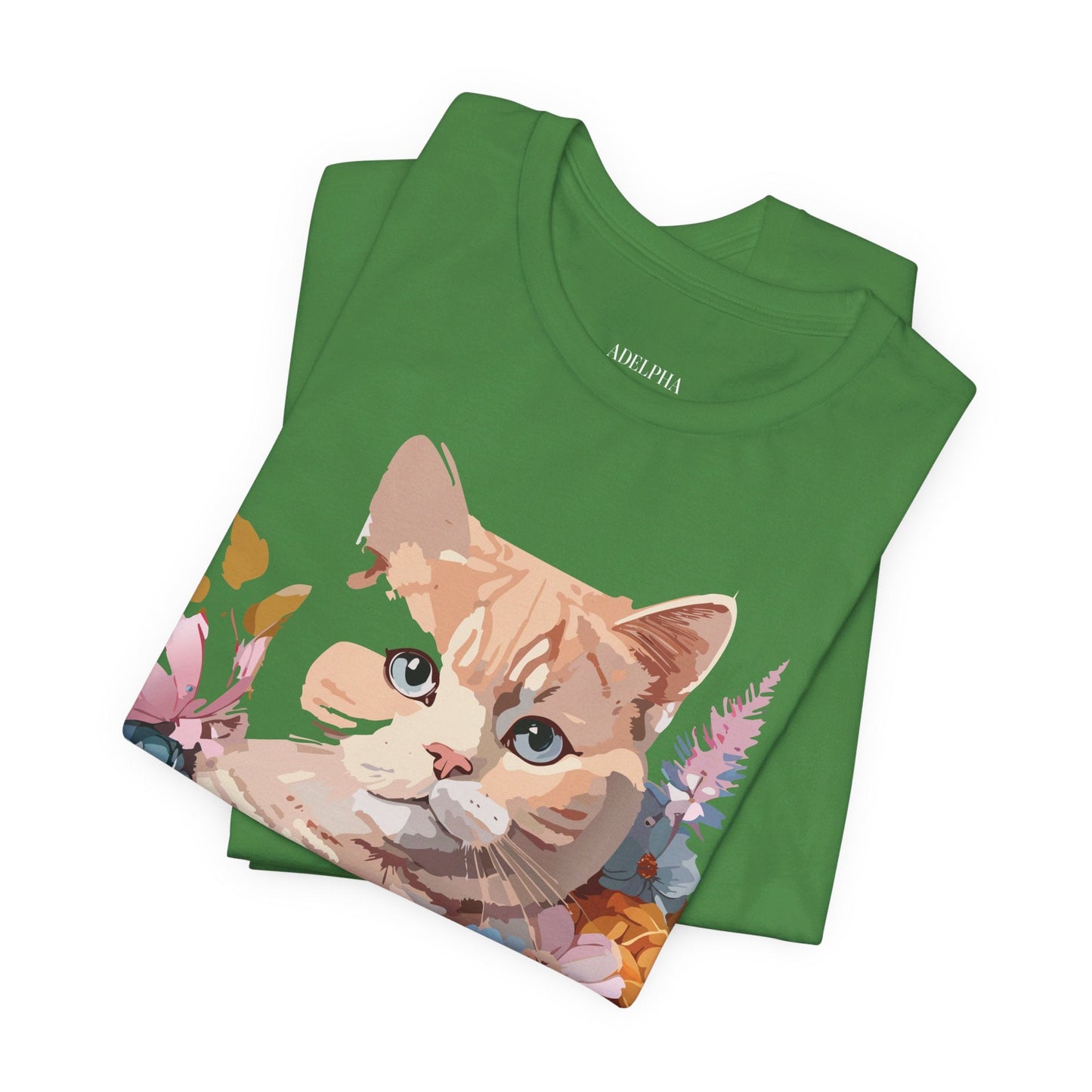 Adelpha Cat Graphic T Shirt Unisex Short Sleeve Art Design Tee Vintage Inspired
