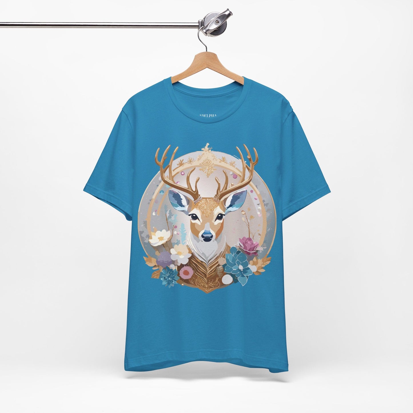 Medallion Graphic Unisex 100 Cotton Vintage Animal Medal Artwork Tee 71