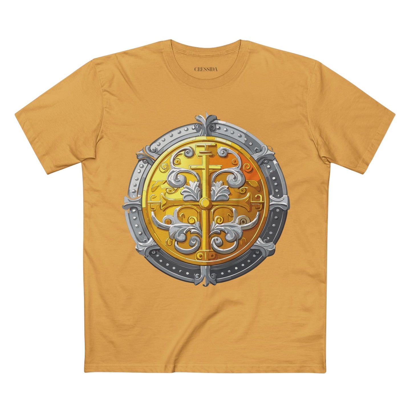 Antique Gold Coin Graphic Design T-Shirt Unisex 100 Cotton With Golden Print Artwork Tee 19