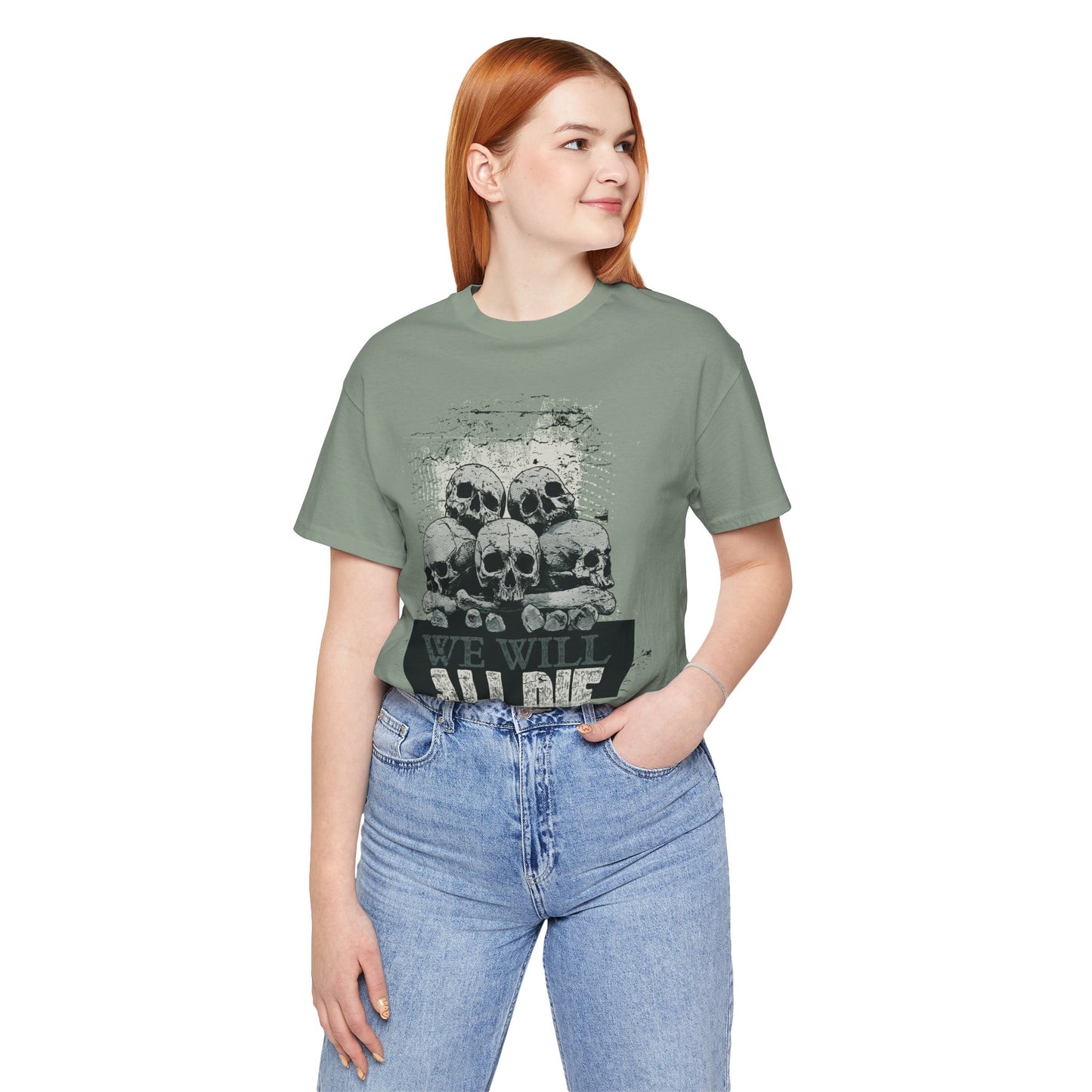 All Die Skull Graphic Design Tee, Skull Shirt, Vintage Tees, Art Design T-Shirt, Graphic Tee, Art Shirts