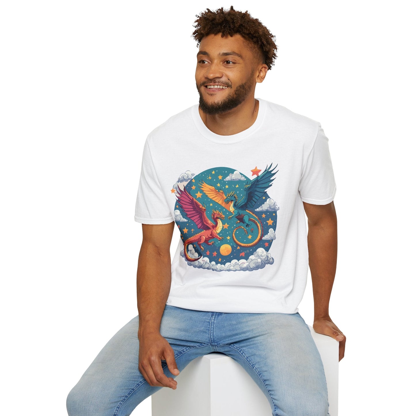 Dragon Graphic Unisex 100 Cotton Tee with Animal Artwork Design 18