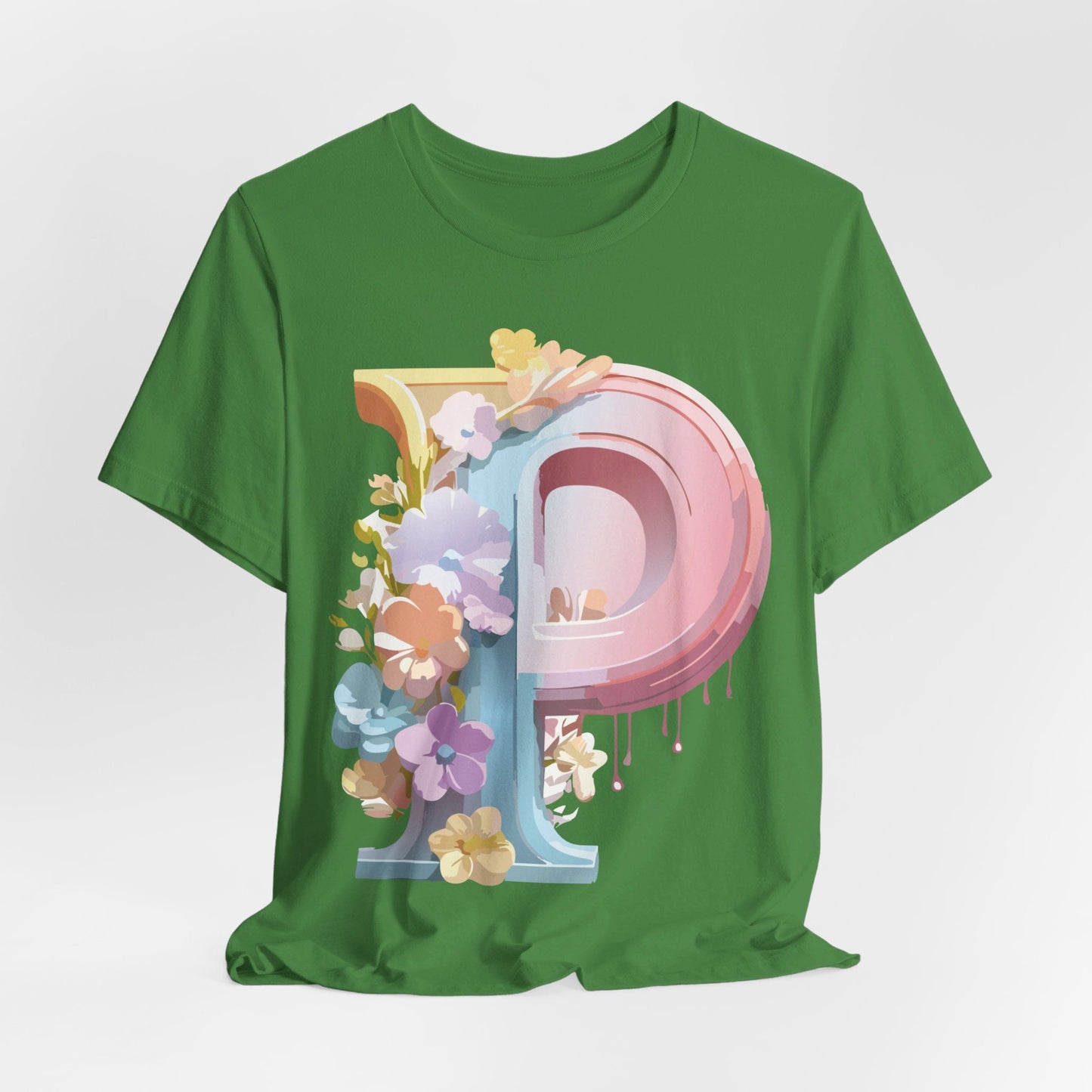 Letter P Shirt Graphic Tee Unisex Jersey Short Sleeve Adelpha Vintage Inspired Artwork