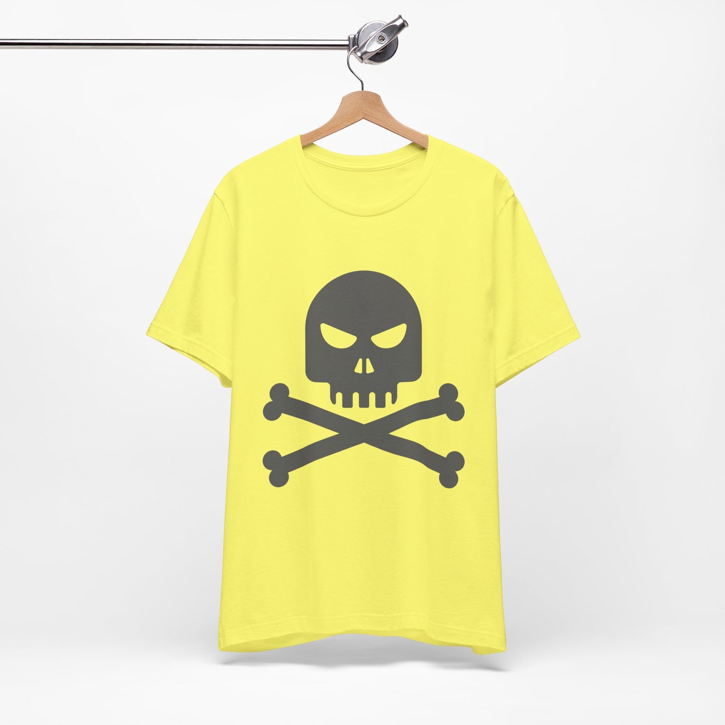 Unisex-T-Shirt aus Baumwolle mit Totenkopf