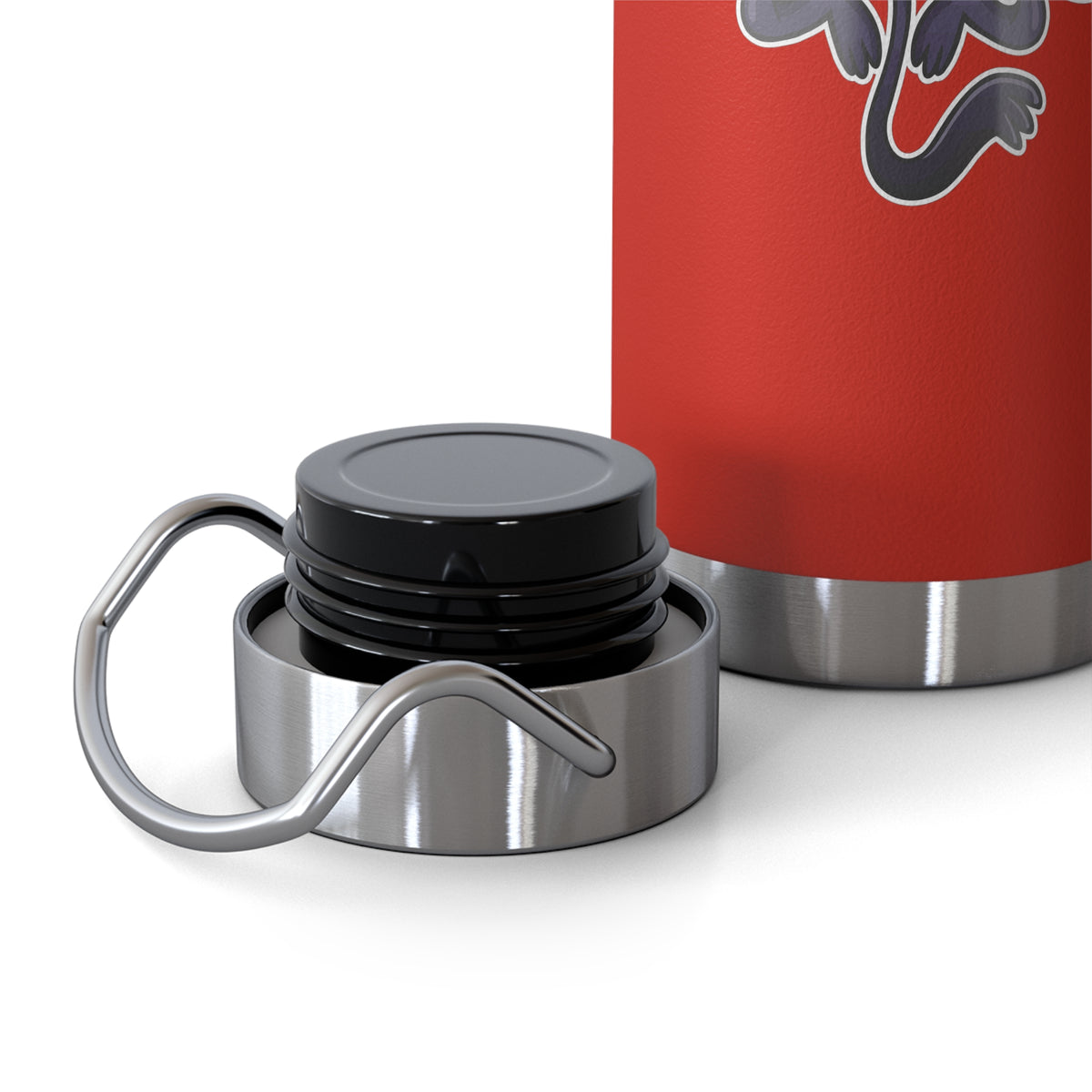 22oz Copper Insulated Water Bottle with Cartoon Design - CV66