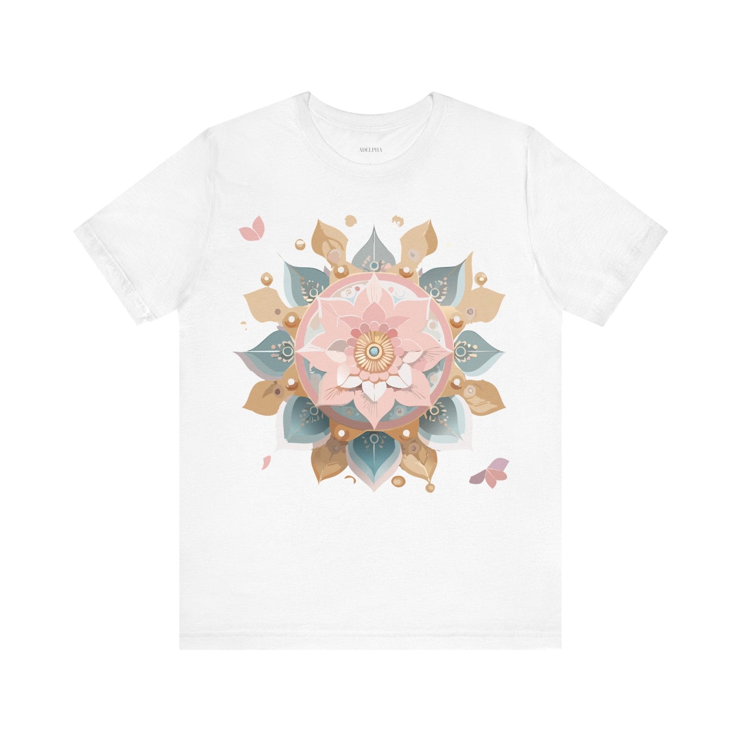 Mandala Shirt Unisex Graphic Tee By Adelpha With Vintage Inspired Artwork Short Sleeve Jersey