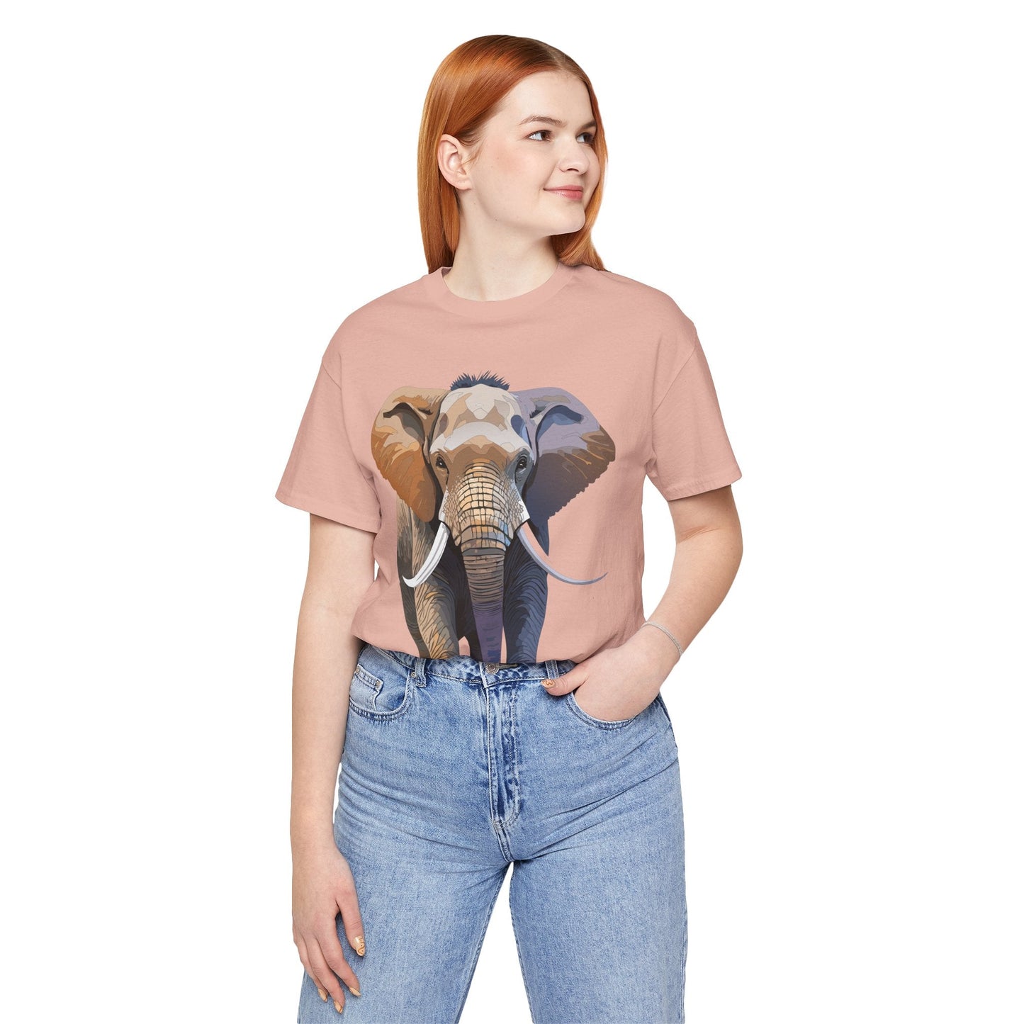 Unisex Animal Art Design Tee Shirt With Wildlife Animals Short Sleeve Everyday Comfort