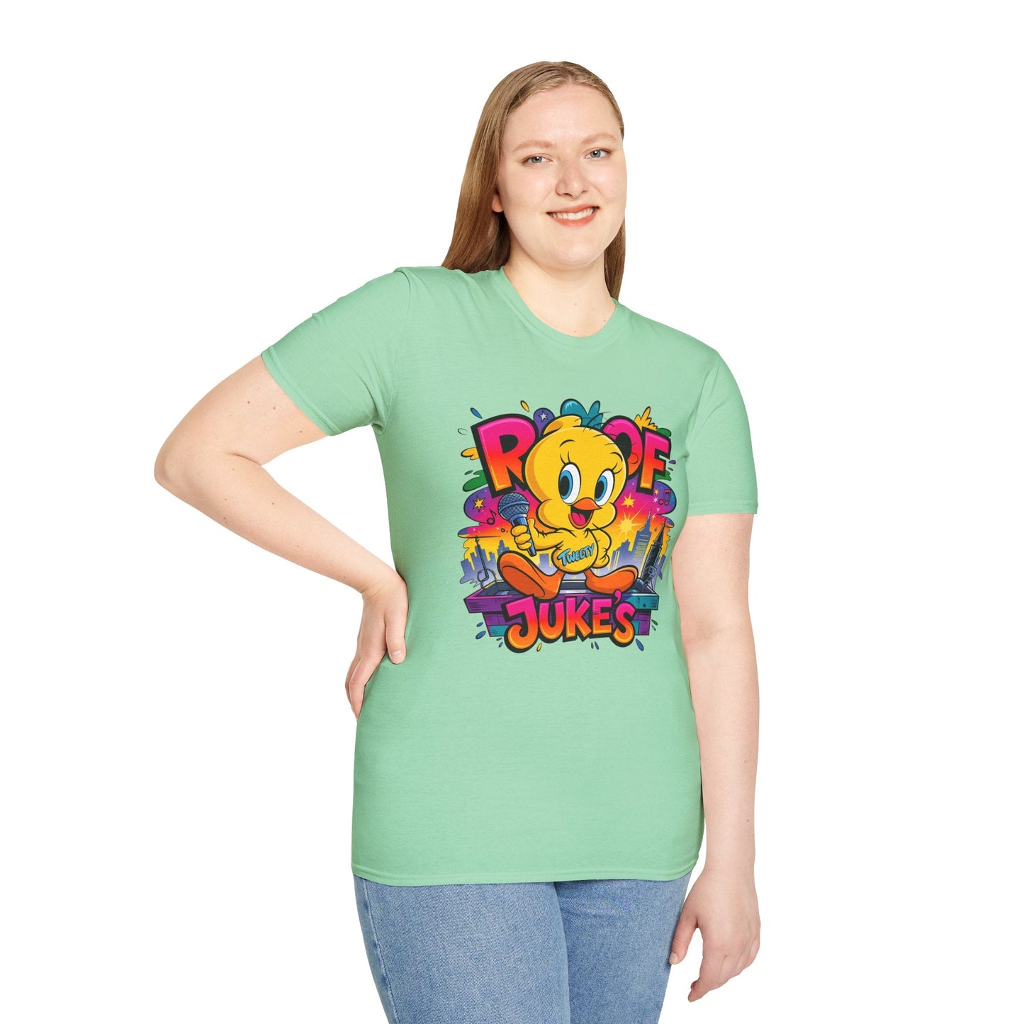Unisex Cartoon T Shirt With Animation Design Versatile Funny Animals Tee Shirt Gildan Softstyle