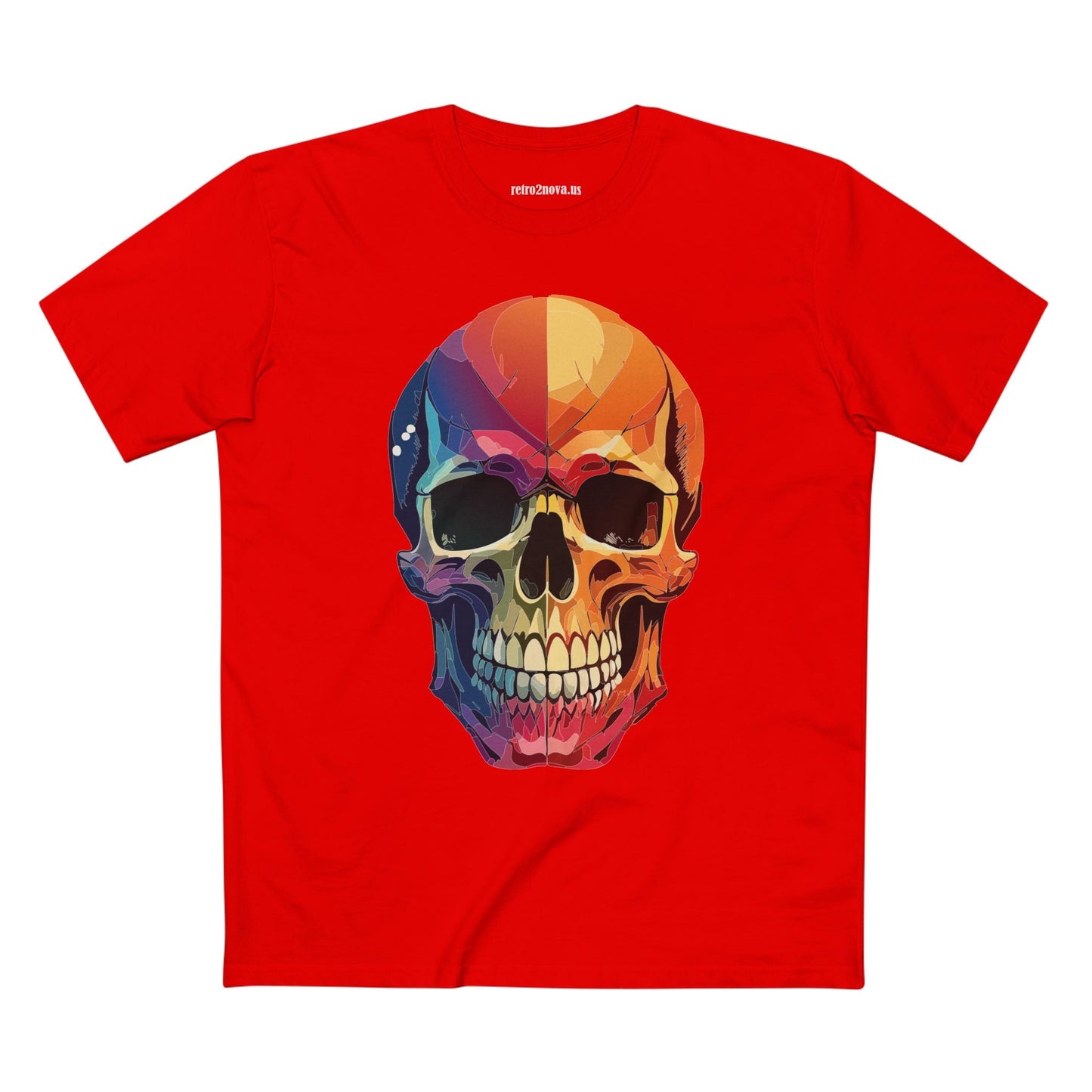 Skull Shirt Unisex Premium Cotton Tee With Original Skull Art From Retro2Nova Art Collection