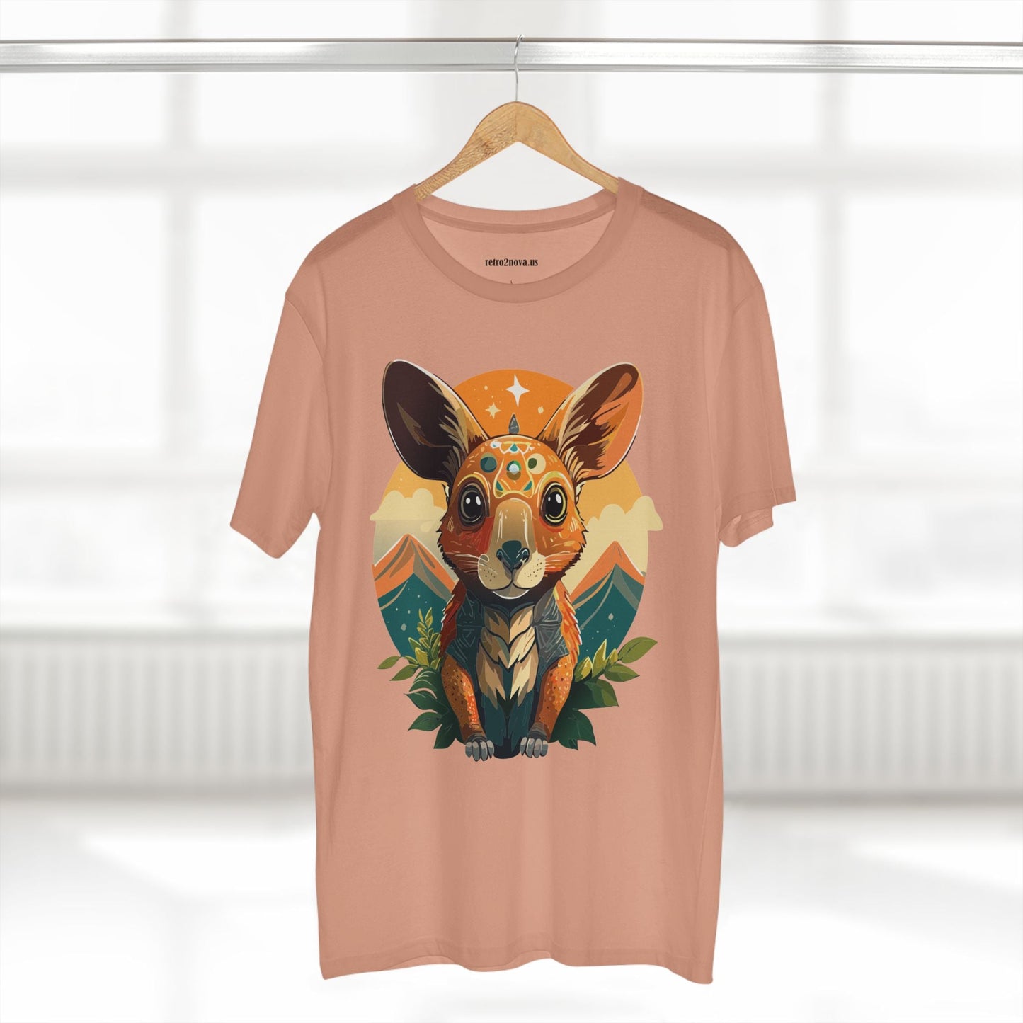 Rabbit Animals Shirt Unisex Premium Cotton Tee With Original Art Design From Retro2Nova Collection Premium Art Apparel