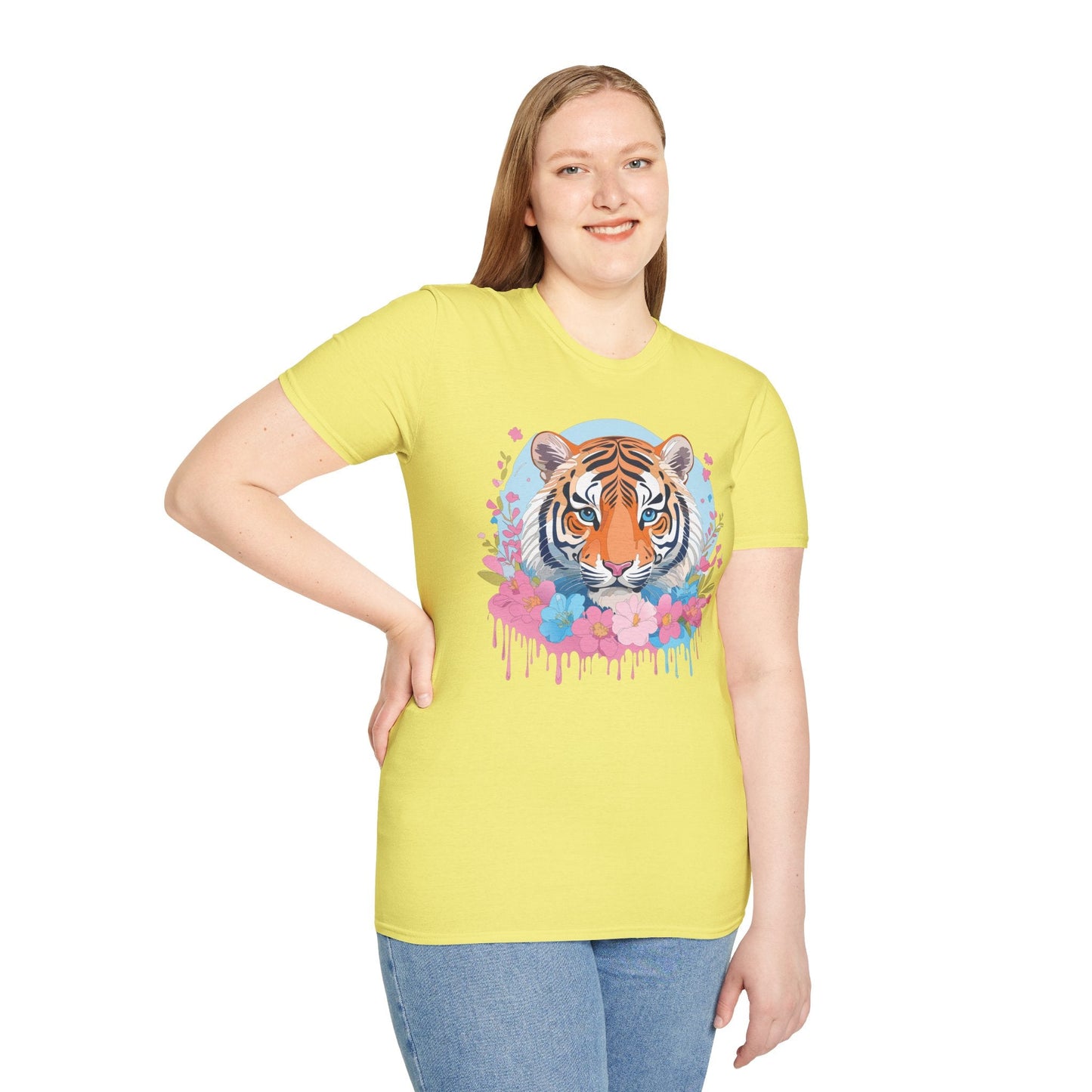 Tiger Shirt Unisex Softstyle T Shirt Gildan 64000 Animal Tee