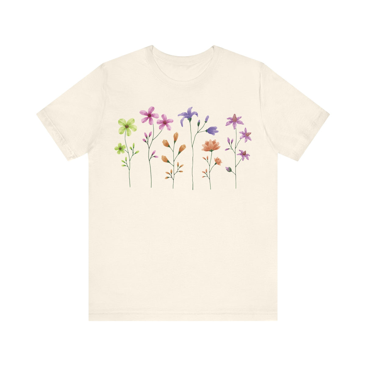 Floral Graphic Tee Shirt - Bella+Canvas Unisex 100 Cotton 54