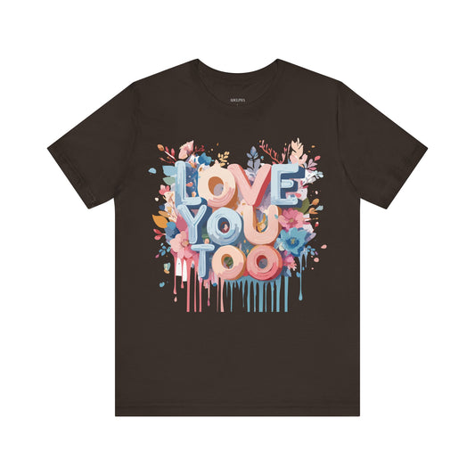 Valentine's Day  Graphic Unisex Cotton Bella+Canvas Tee with Art Design n203