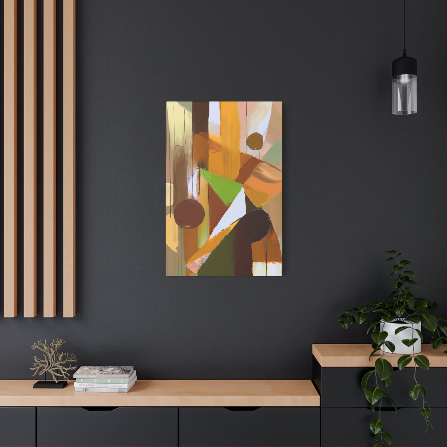 Abstract Geometric Painting Print Canvas 20x24,20x30,24x30 24x32,24x36,30x40 32x48,36x48,40x60 Pine-Wood Inner Frame ABS-57