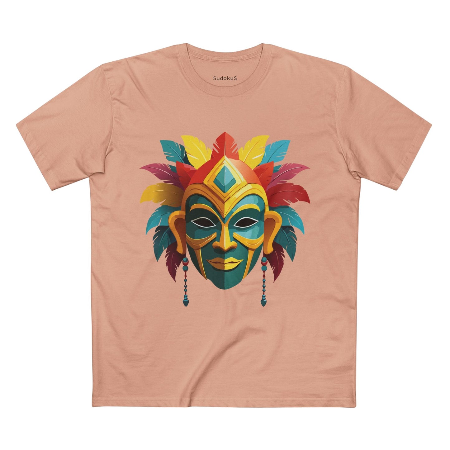 Mask Graphic Unisex 100 Cotton Staple Tee 6