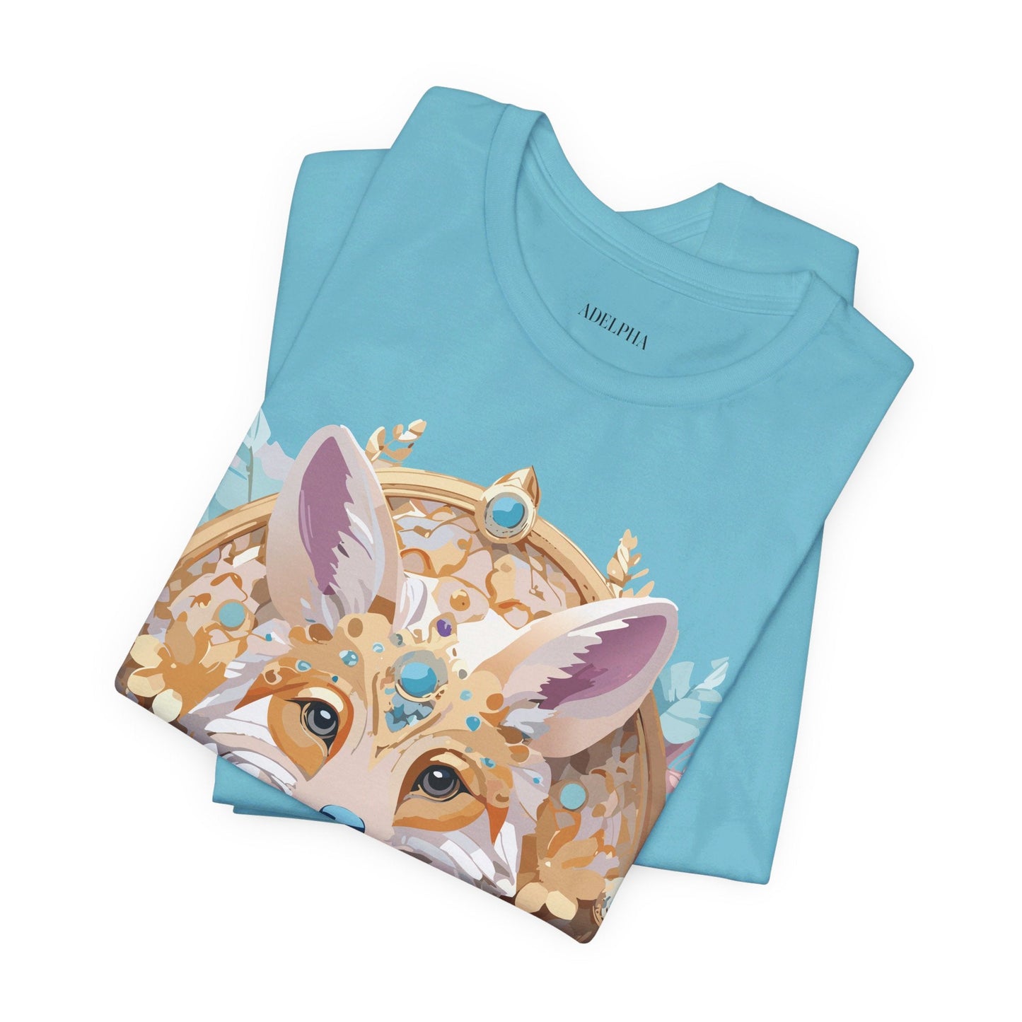 Adelpha Medallion Graphic Tee Unisex Short Sleeve Vintage Inspired Art Design Shirt