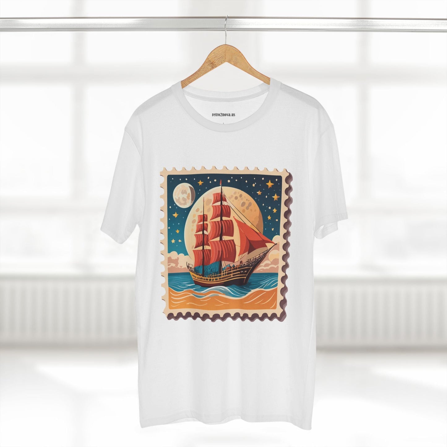 Stamp Shirt Postage Stamp Tee Unisex Premium Cotton Original Art Design By Retro2Nova