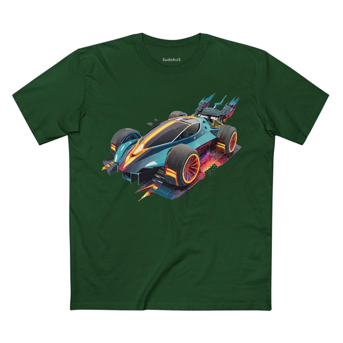 Car Graphic Unisex 100 Cotton Staple Tee 20