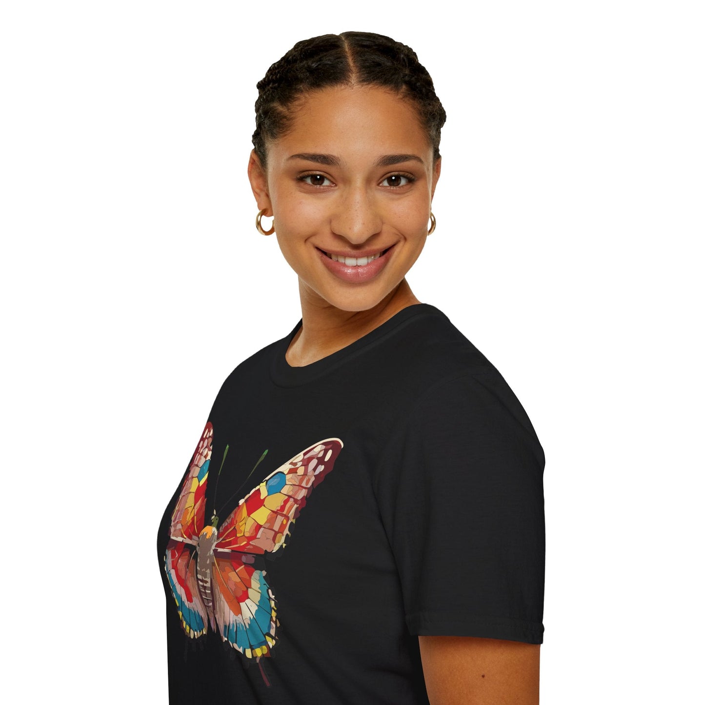 Butterfly Shirt Unisex Monarch Tee Softstyle 100 Percent Ring Spun Cotton Quality Gildan 64000