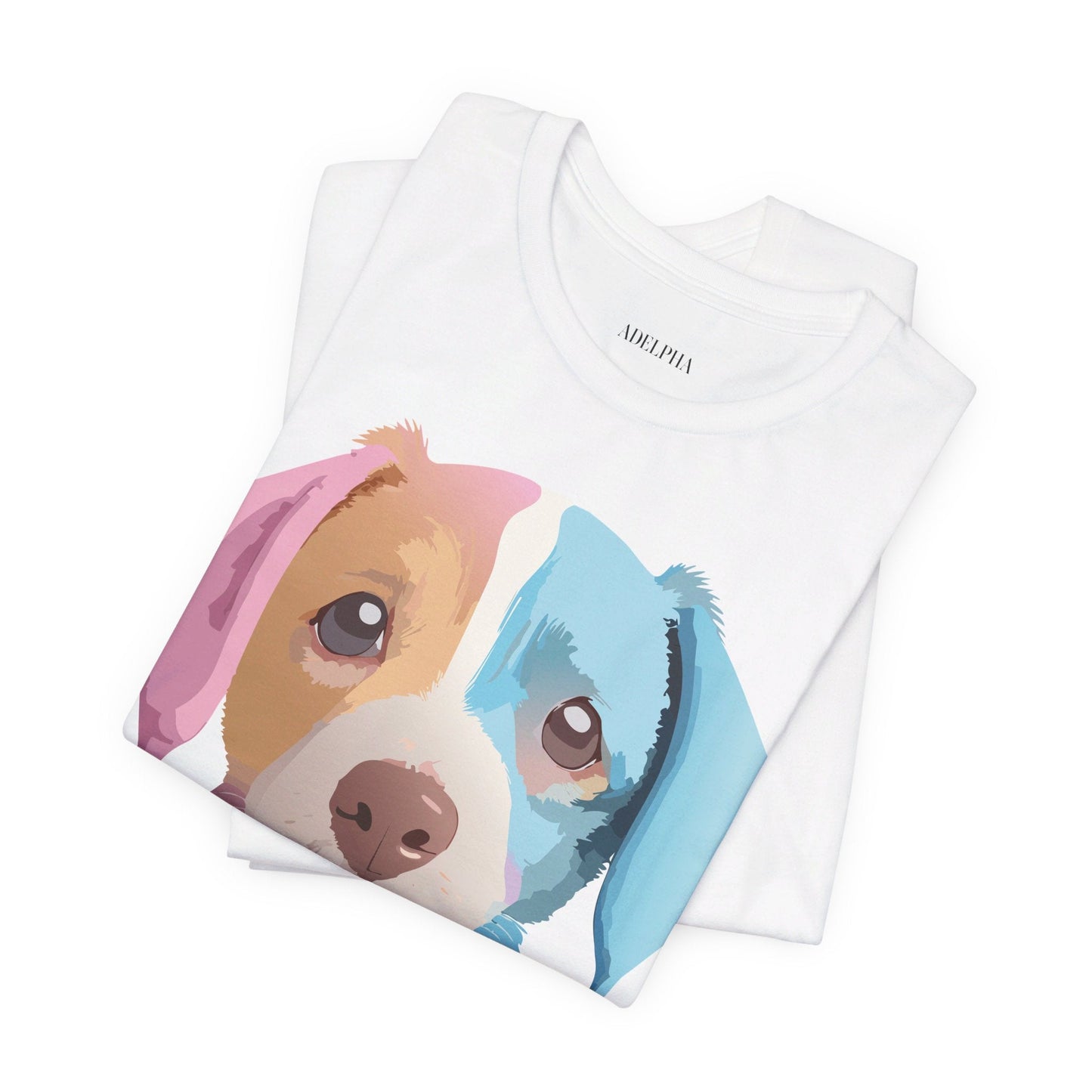 Unisex Dog Graphic Tee With Vintage Inspired Artwork By Adelpha Short Sleeve Casual Shirt