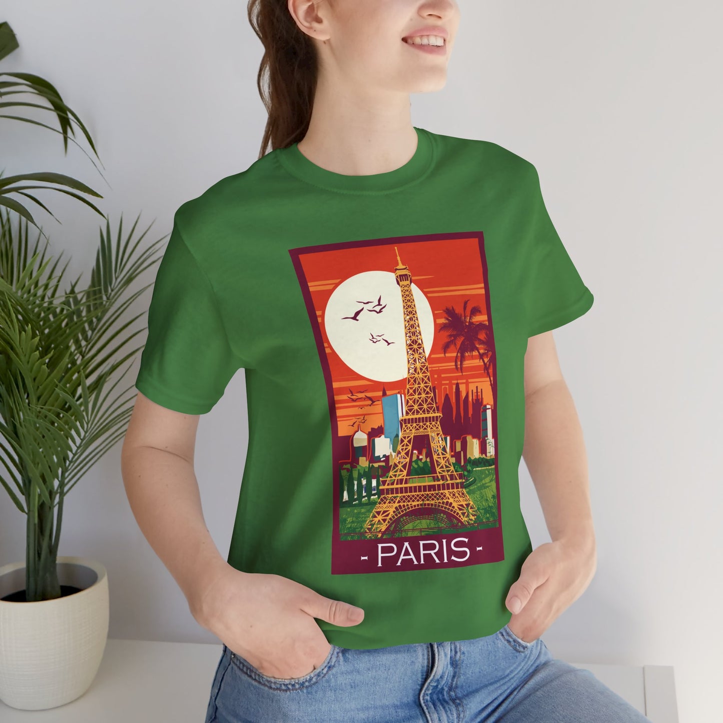 Retro Poster Paris Graphic Design Tee, Paris Shirt, Vintage Tees, Art Design T-Shirt, Graphic Tee, Retro Art Shirts