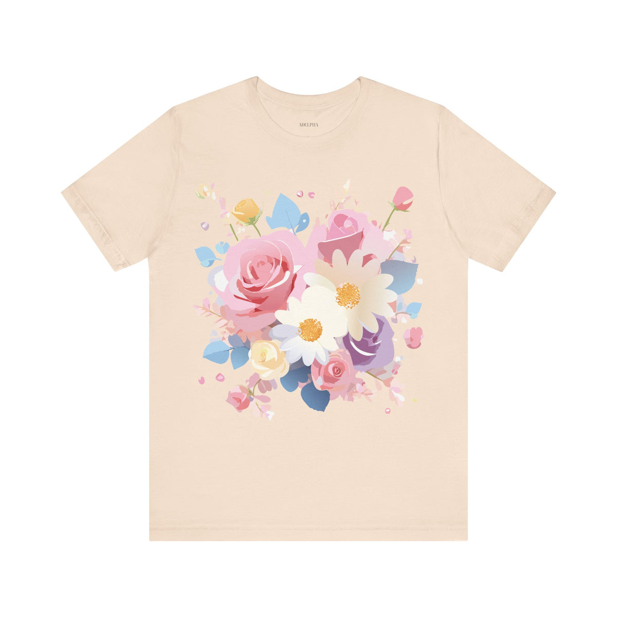 Floral Graphic Tee Shirt - Bella+Canvas Unisex 100 Cotton 4