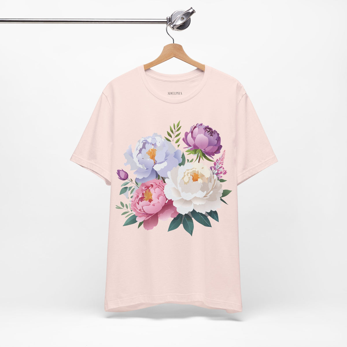 Floral Graphic Tee Shirt - Bella+Canvas Unisex 100 Cotton 30