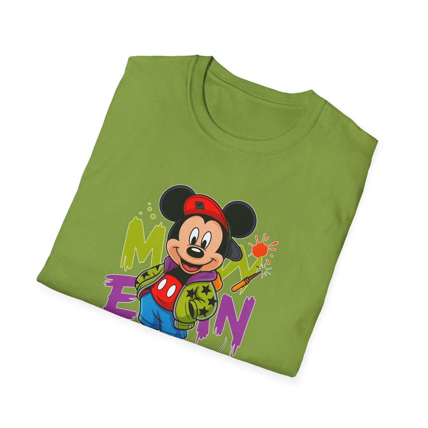 Unisex Cartoon T Shirt With Animals Animation Tee Premium Softstyle Gildan 64000