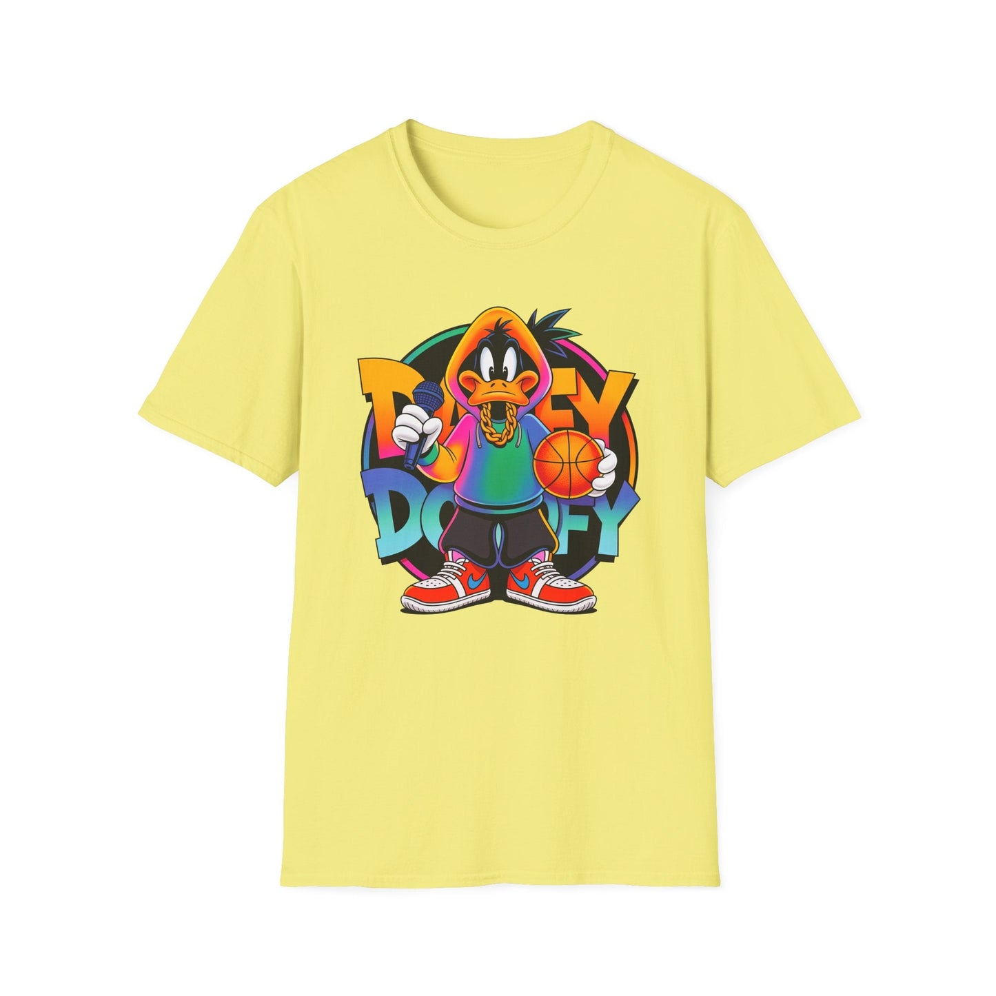 Funny Cartoon Animals T Shirt With Animation Print Unisex Softstyle Graphic Cotton Tee