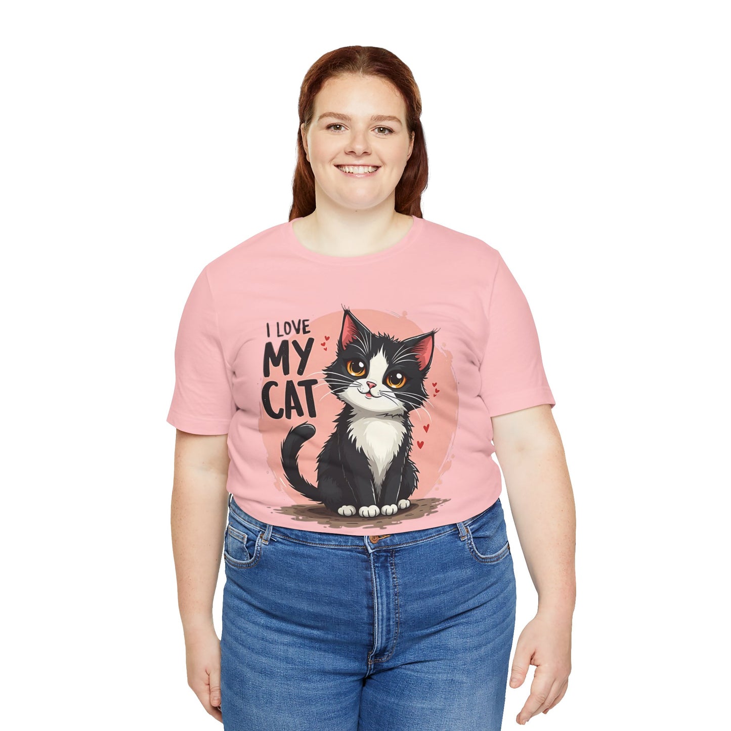 I Love My Cat Shirt, Cat Tee Shirt, Funny Kitty T-Shirt, Kitty Top, Animal Tees, Funny Animal T-Shirt, Graphic Tee