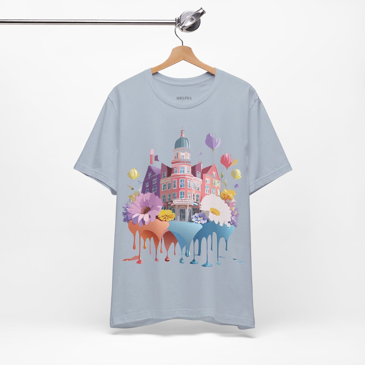Unisex Graphic T Shirt With Adelpha Artwork Vintage Amsterdam Design Short Sleeve