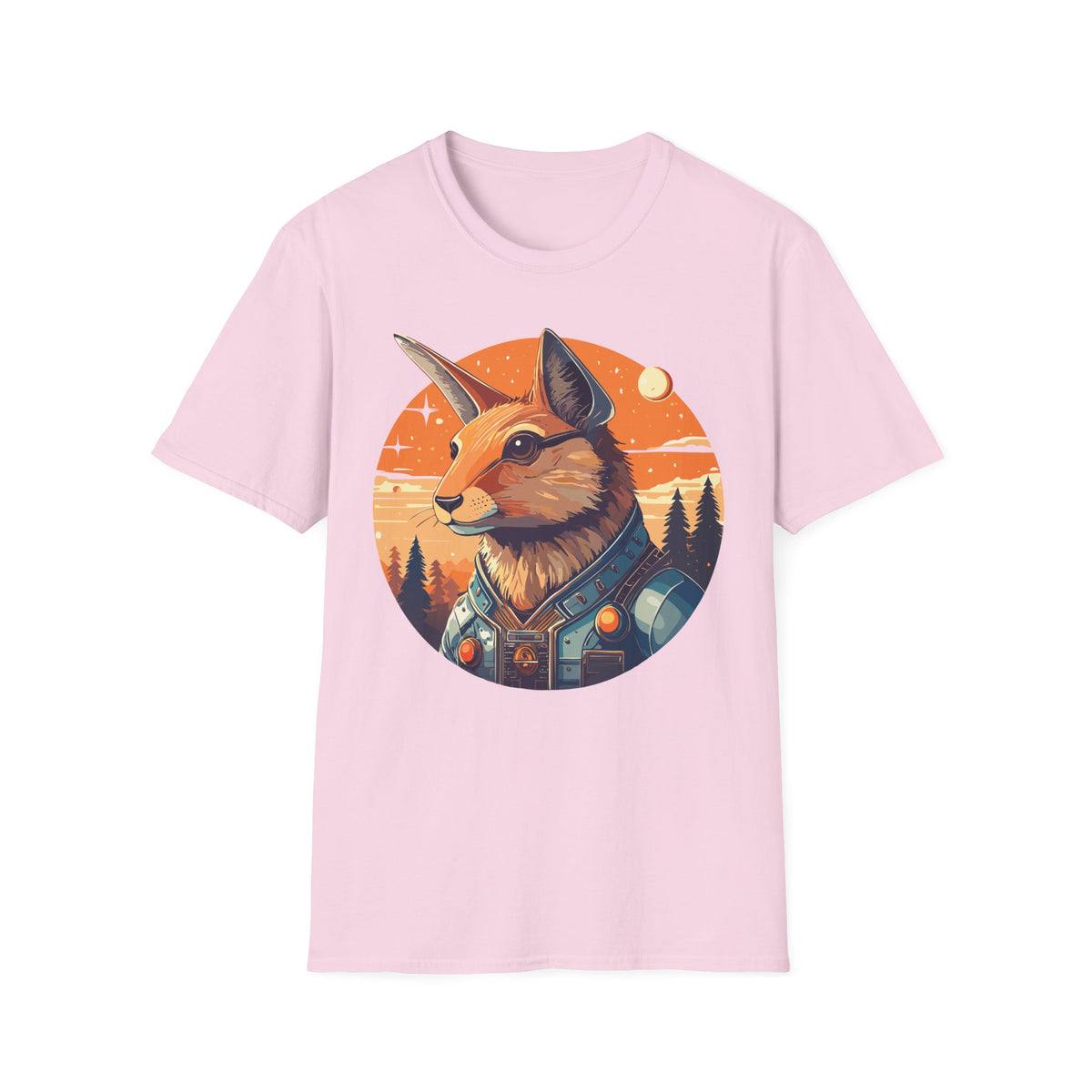 Fox Portrait T-Shirt | Sunset Wilderness Illustration