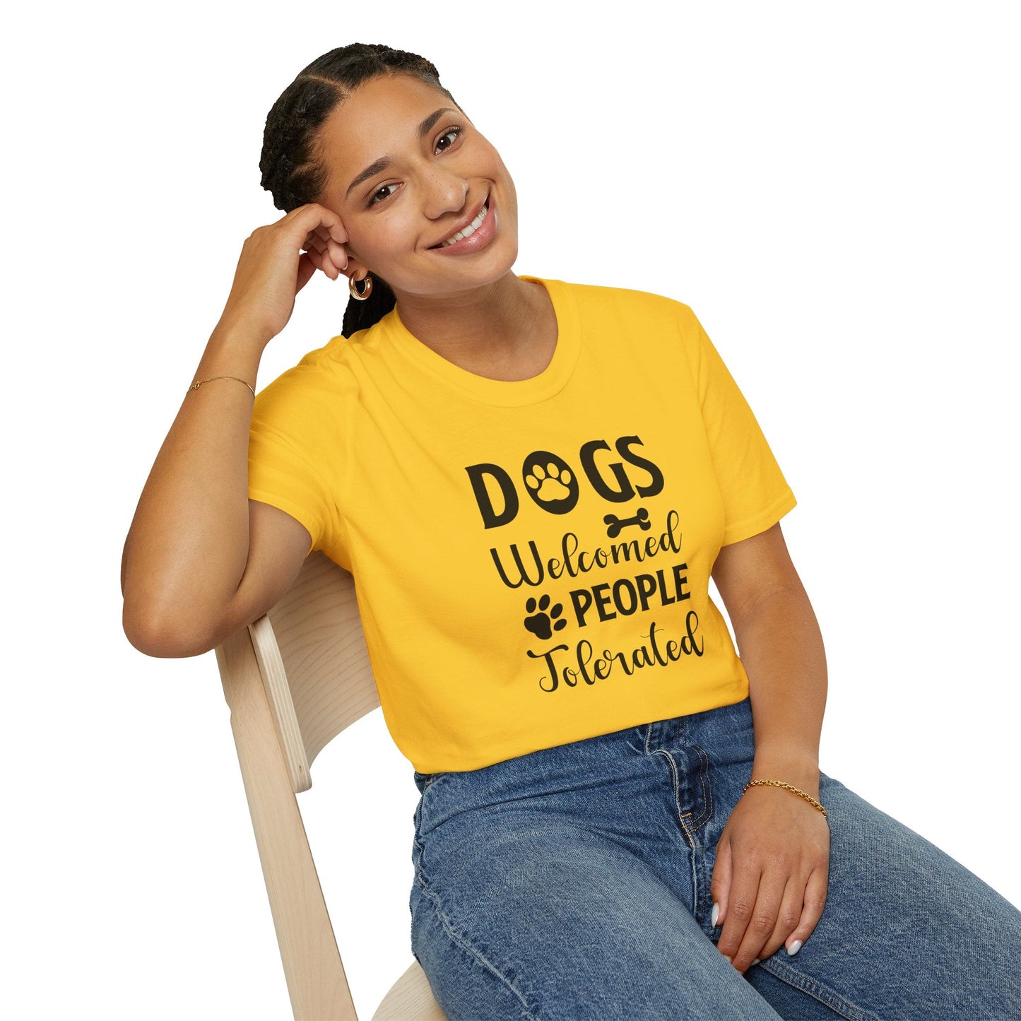 Dog Slogan T Shirts With Funny Words Tee Shirt Featuring Funny Quotes Unisex Gildan Softstyle 64000 Ringspun Cotton