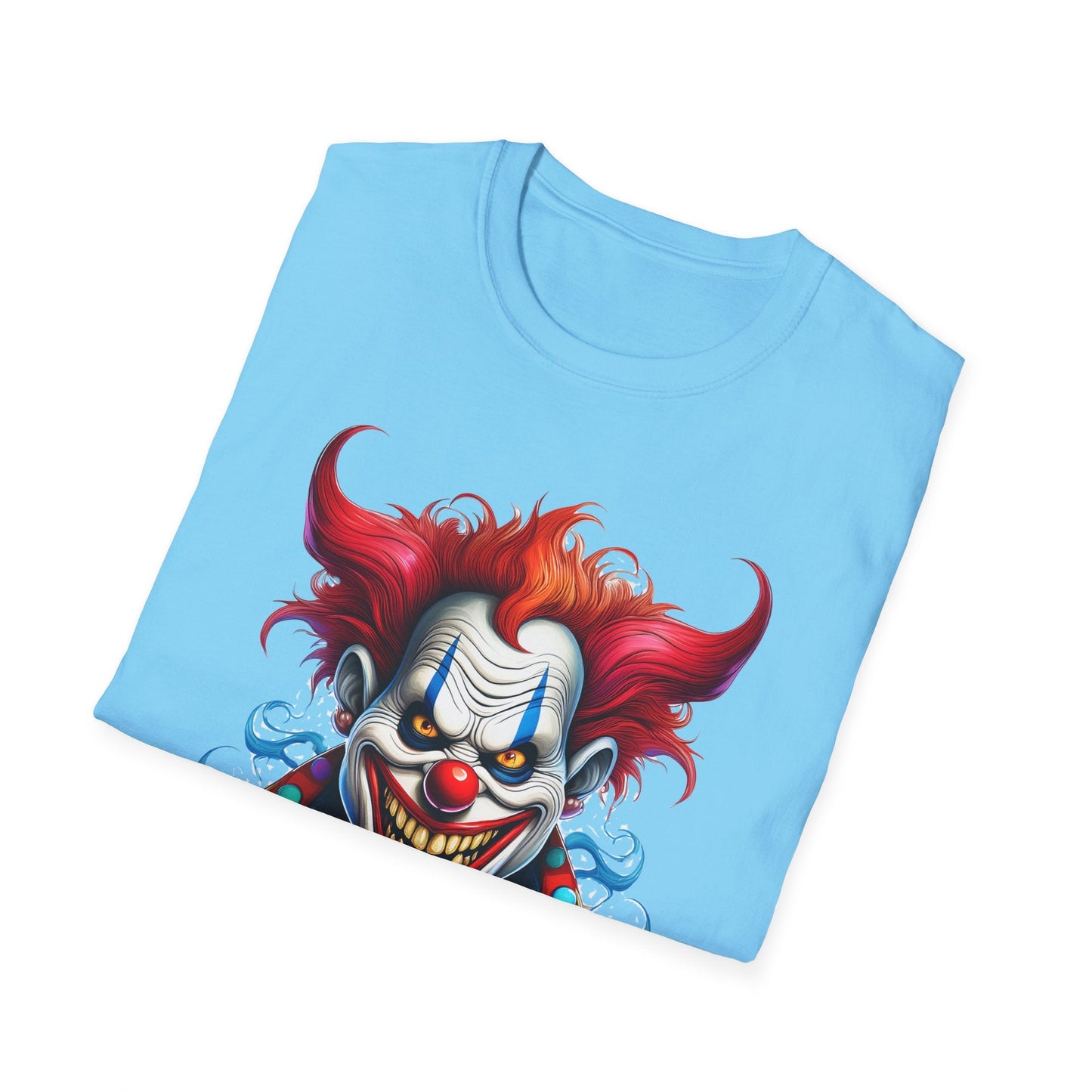 Clown Shirt Unisex Tee Circus Shirt Funny Man Shirt Scary Man Tee 100 Percent Cotton Gildan 64000