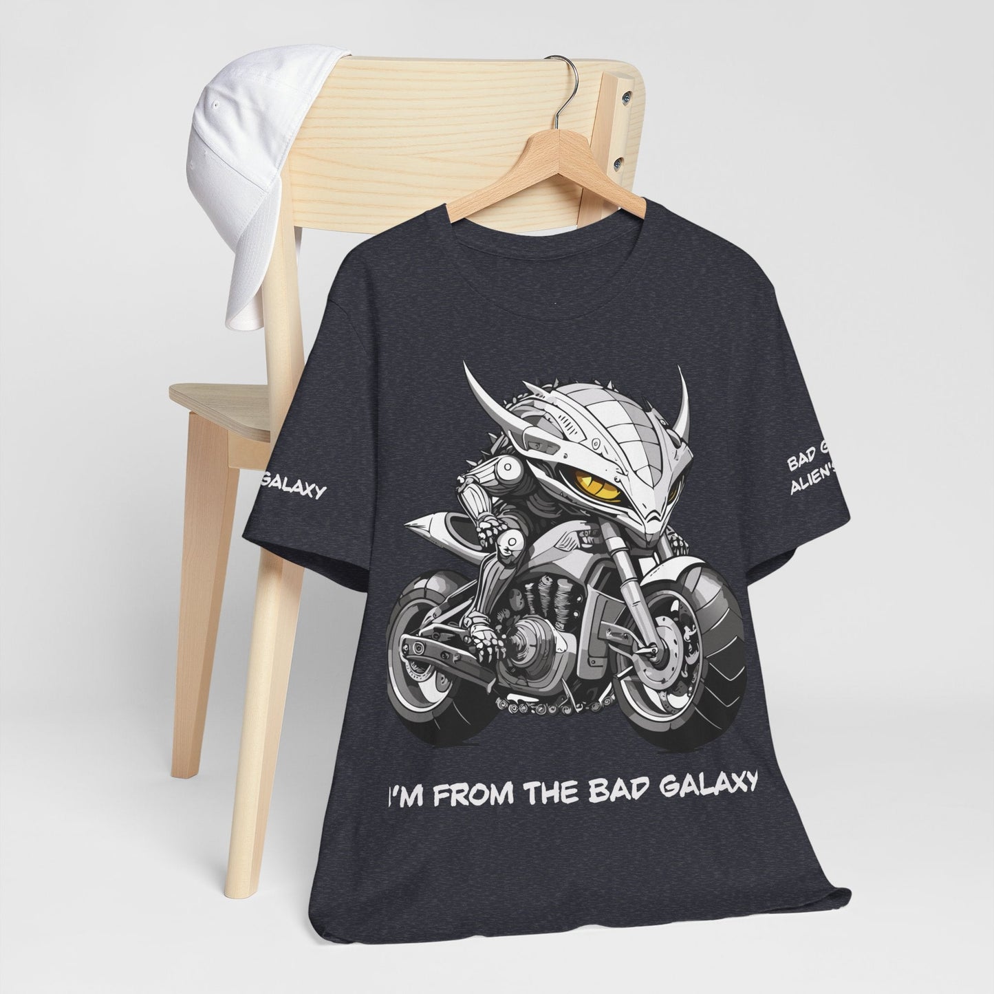 Alien Tee Shirt From Bad Galaxy 100 Percent Cotton Eco Friendly Inks Made In USA
