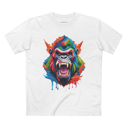 Gorilla Graphic Unisex 100 Cotton Staple Tee with Animal Design Artwork 9