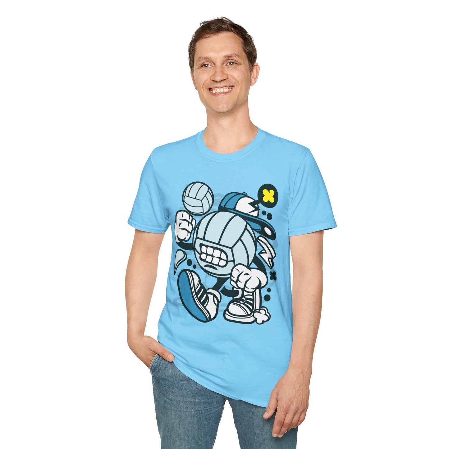 Unisex Cartoon T Shirt Animation Tee Funny Design Gildan Softstyle 64000 100 Percent Cotton