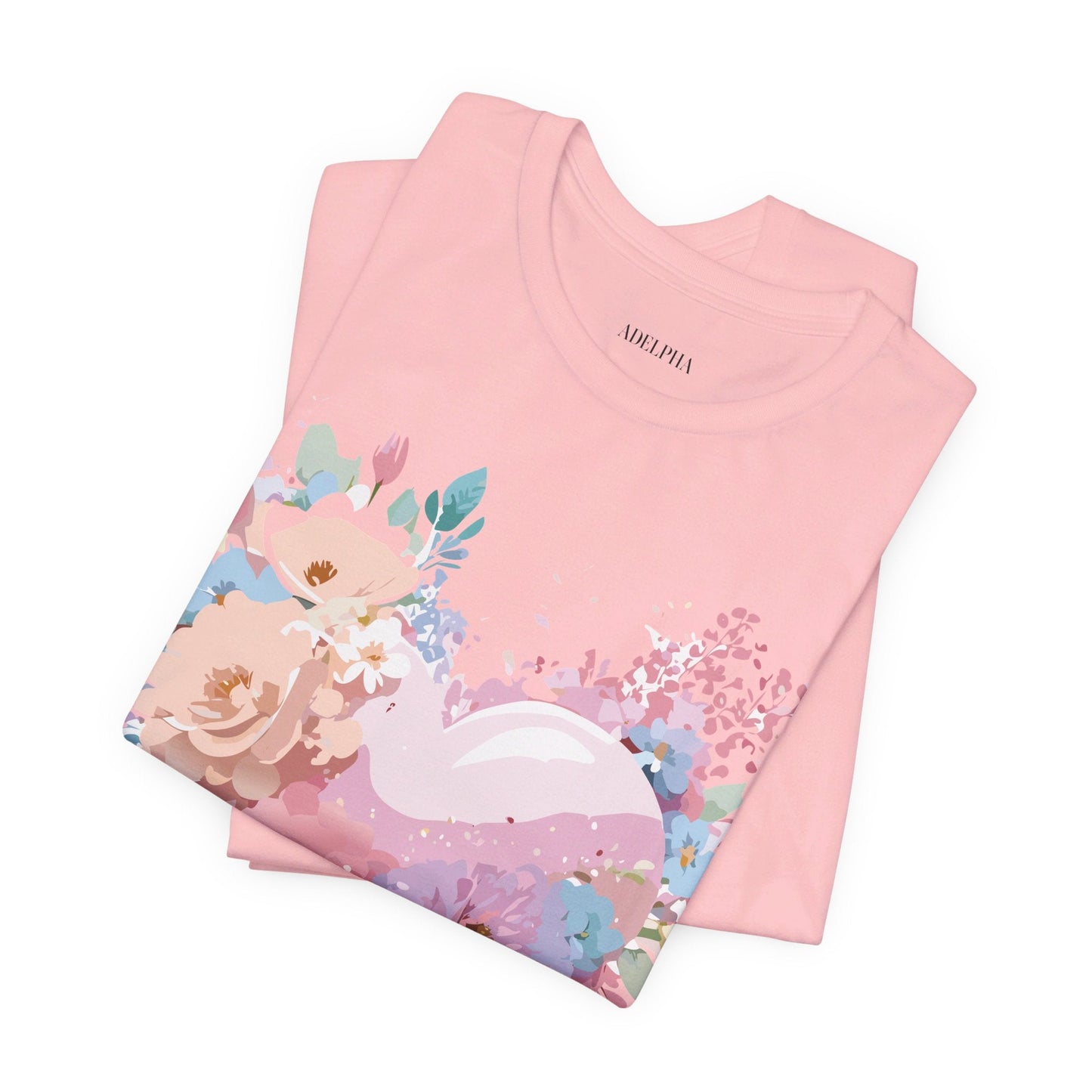 Valentine Day Graphic Unisex 100 Cotton Vintage Artwork with Love and Flower Design Tee 29