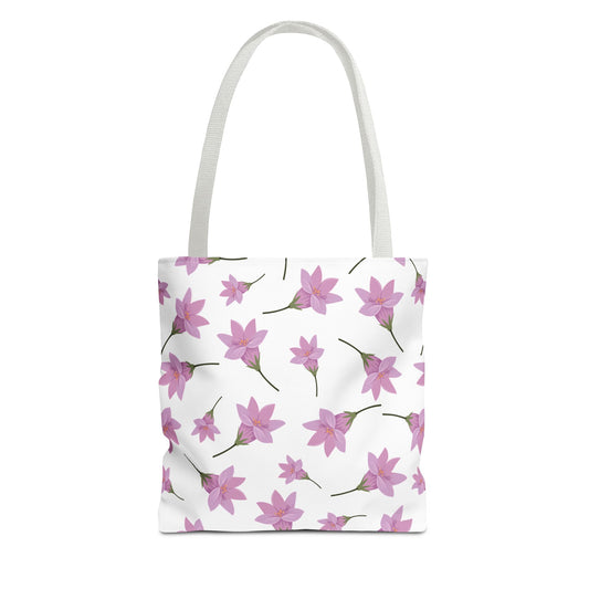 Bolsa de lona con estampados florales 