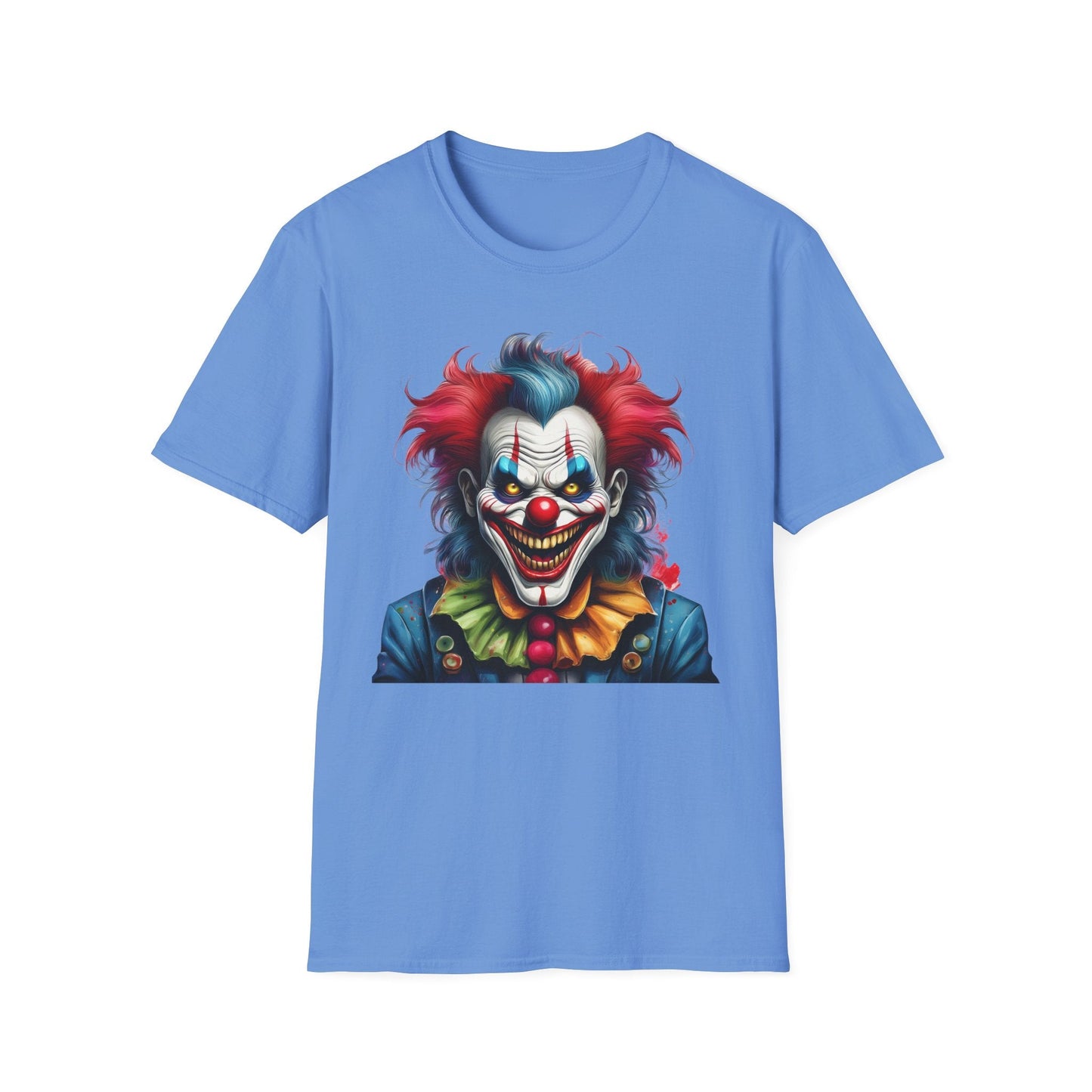 Unisex Clown Shirt Funny Man Tee Circus Theme Shirt Scary Man Shirt Softstyle Comfort
