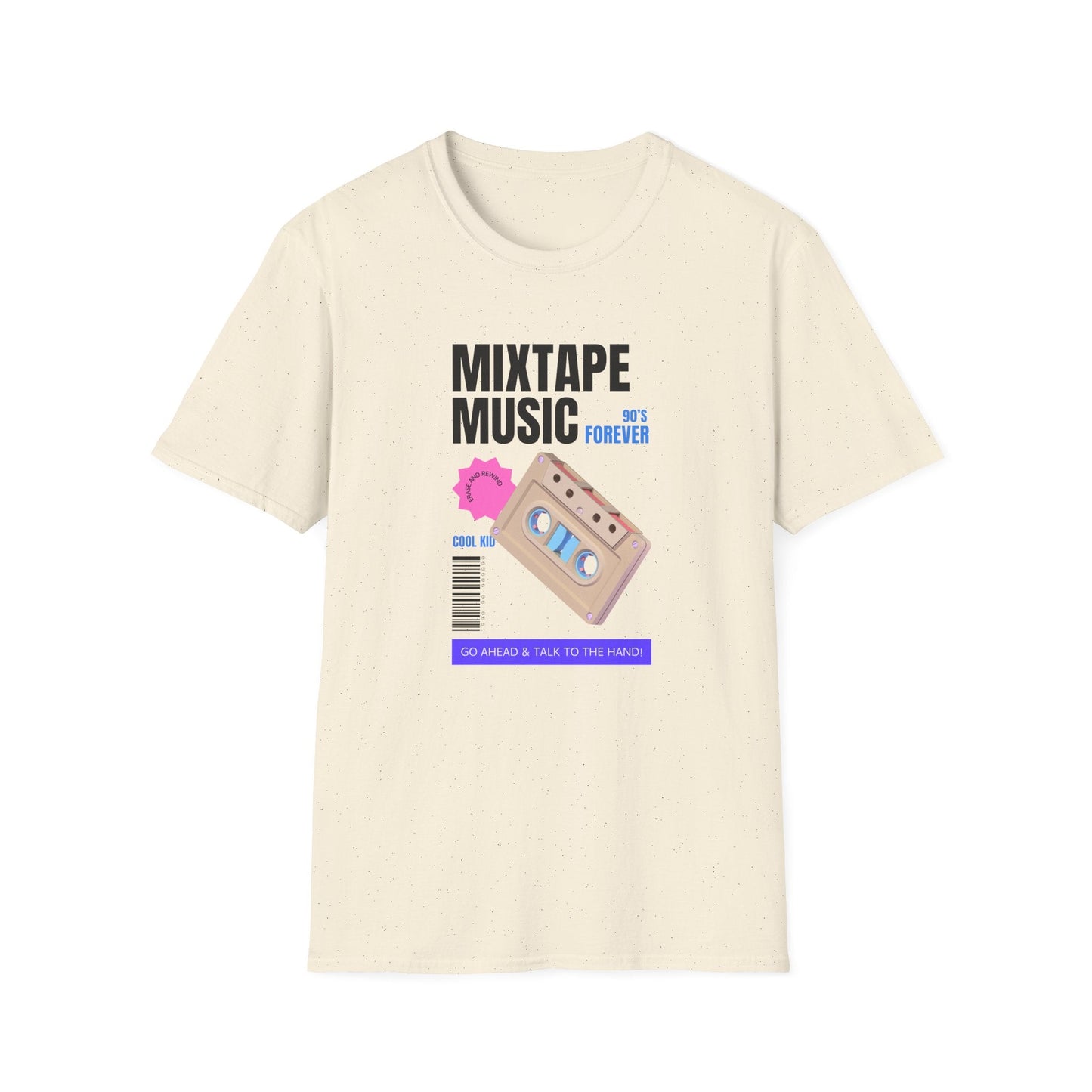 Mixtape Music Vintage Cassette T-Shirt Unisex Cotton Retro Audio Graphic Tee