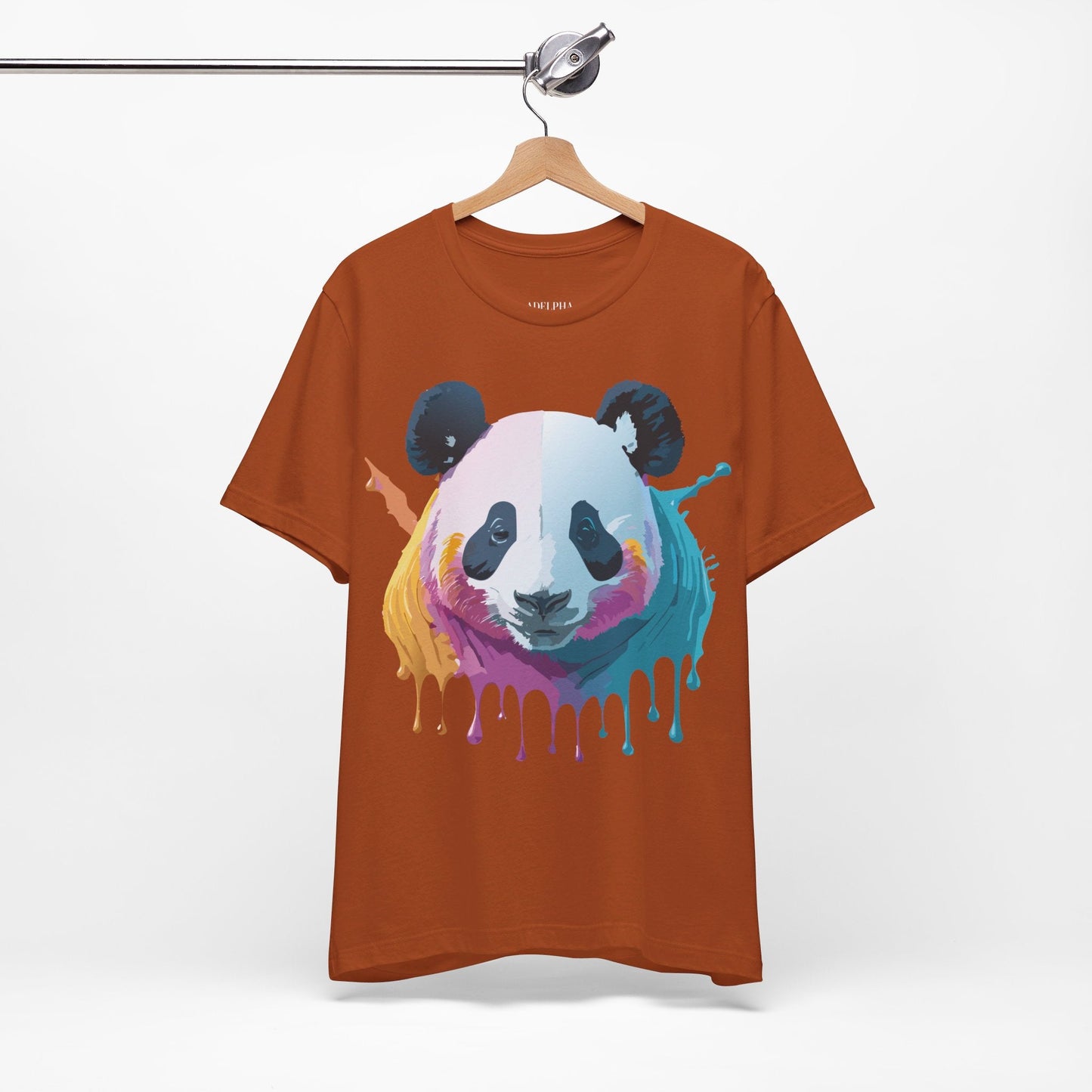 Adelpha Panda Graphic Tee Unisex Vintage Inspired Art Design Short Sleeve Shirt Edition