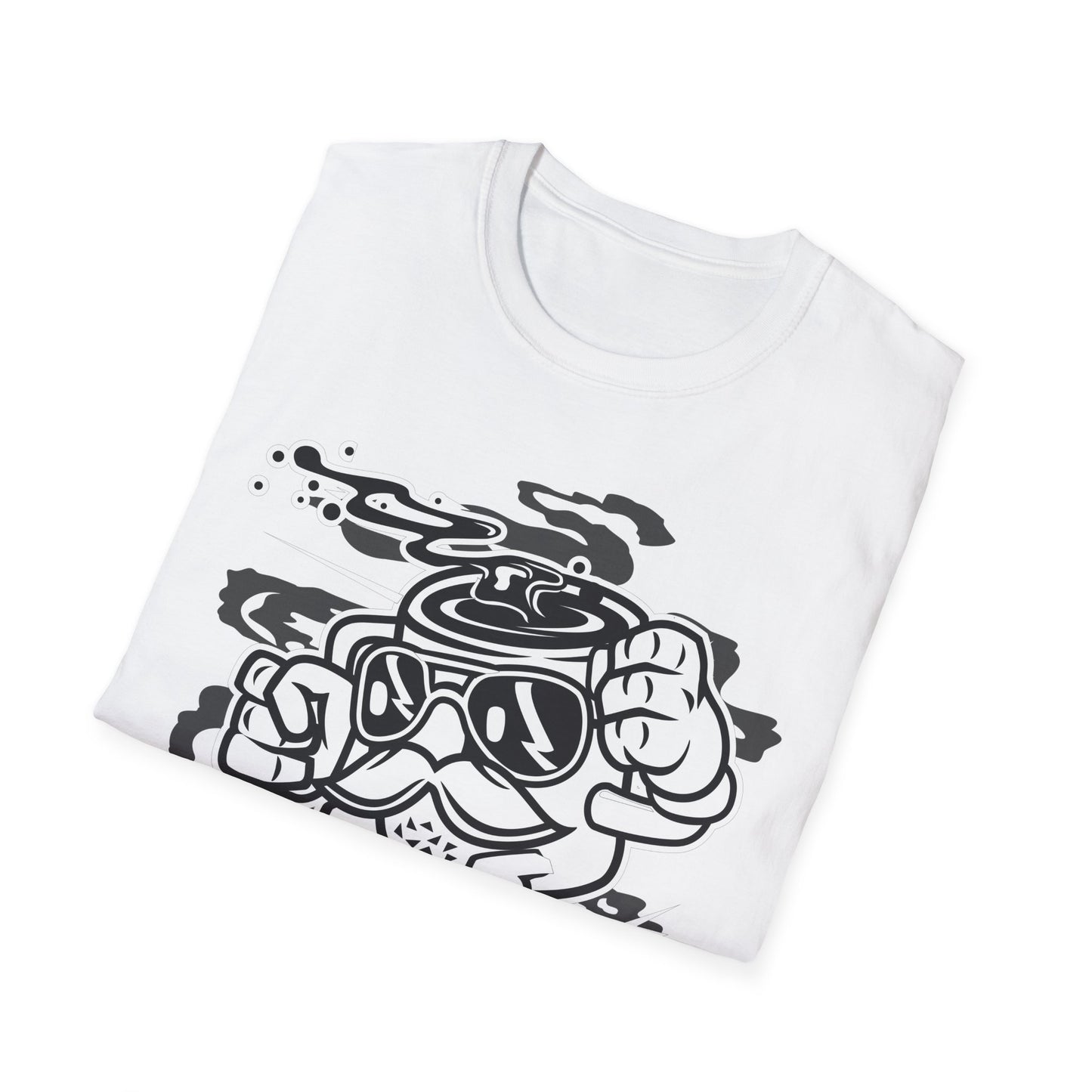 Unisex Cotton T-Shirt with Cartoon Graphic Design