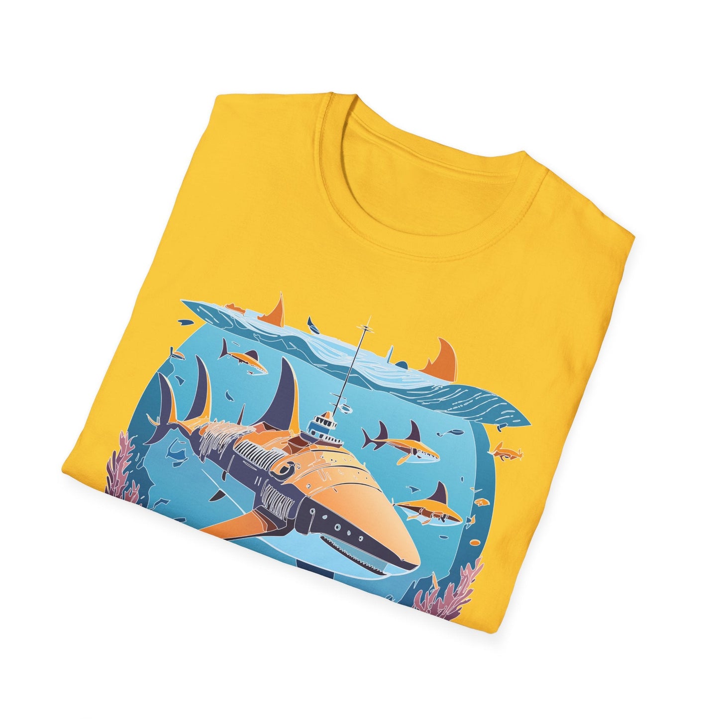 Ocean Graphic Unisex Softstyle Cotton Tee 9