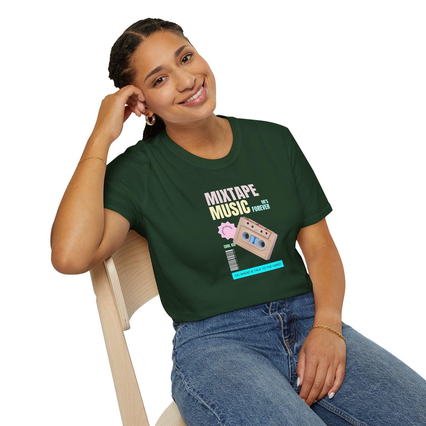 Mixtape Music T-Shirt Unisex Cotton Retro Cassette Graphic Tee