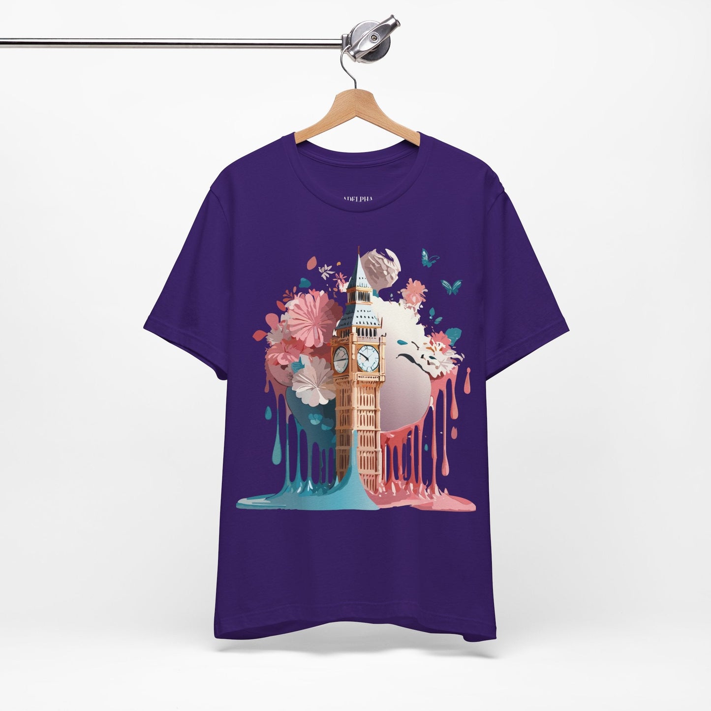 Adelpha London Graphic T Shirt Unisex Short Sleeve Tee For Everyday Style And Travel